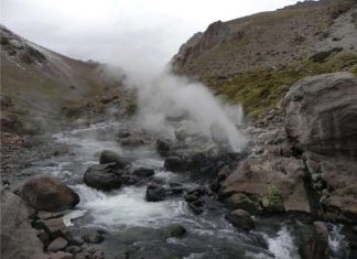 Termas de Domuyo, en Neuquén.