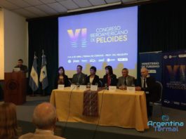 Apertura del VI Congreso Iberoamericano de Peloides en la provincia de Neuquén, Argentina