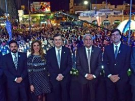 Ante una multitud, anoche se realizó el acto protocolar de Apertura de Temporada Turística Invernal Termas de Río Hondo 2019.