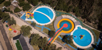 El Presidente inauguró un parque acuático y deportivo en La Rioja