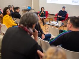 Lammens encabezó la presentación del libro «El deporte en agenda»
