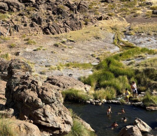 Puntos termales en la provincia de Neuquen